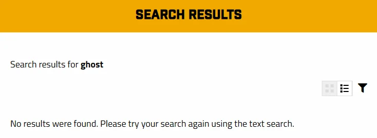 Informed Sport certified supplement search for ghost: No results were found