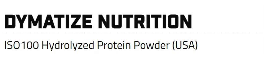 Informed Choice certified products list: Dymatize Nutrition, ISO100 Hydrolyzed Protein Powder (USA)