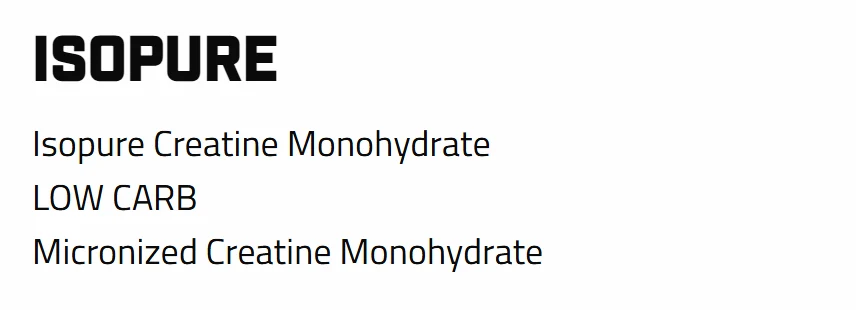 Informed Choice certified products list: ISOPURE, LOW CARB